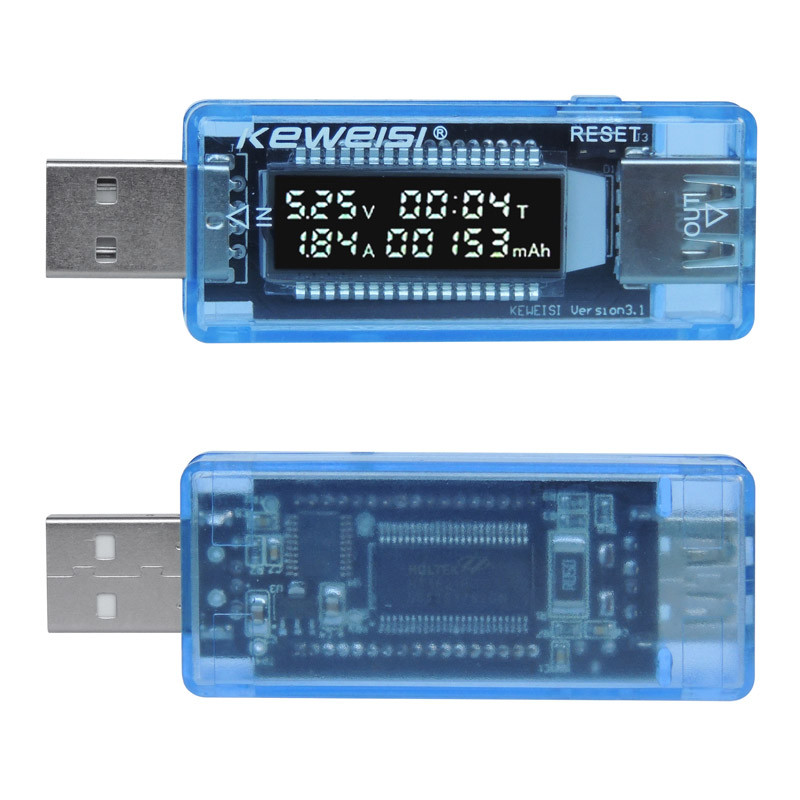 Pengukur kapasitas tegangan, Tester kapasitas baterai arus USB Volt tegangan, pengukur kapasitas KZE
