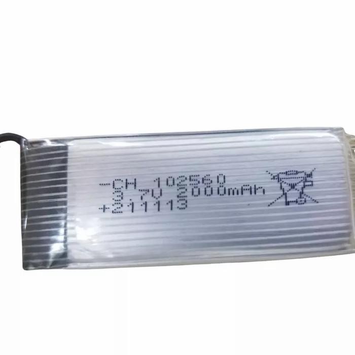 FFAUZAHSTORE BATERAI DRONE 2000 MAH 3.7 VOLT 102560 FOR DRONE 801C LOSI