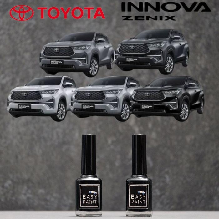 Cat Oles Mobil Black Silver Grey White Toyota Innova Zenix Hitam Putih