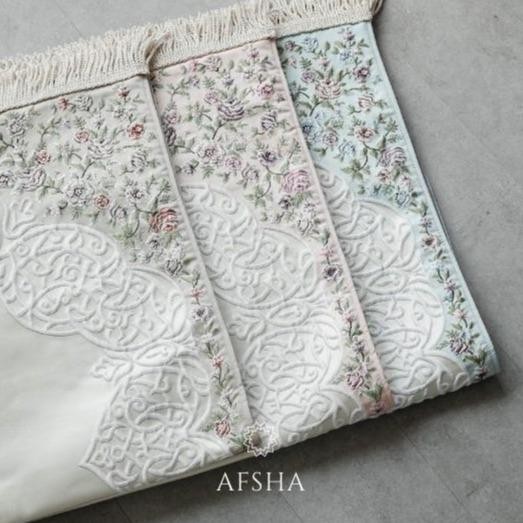 Afsha - Sajadah Premium Zayna Prayer Mat (Free Box Hampers)