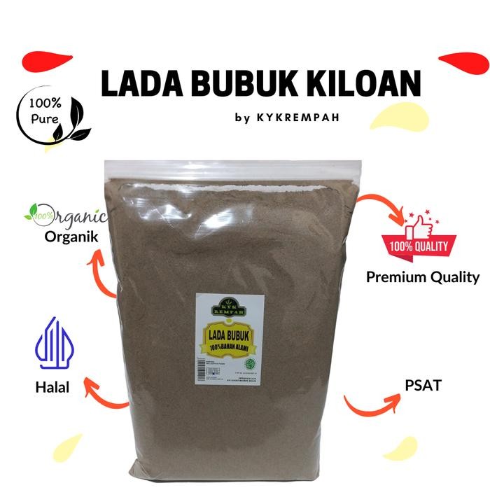 

[1 Kg] Lada Putih Bubuk Murni
