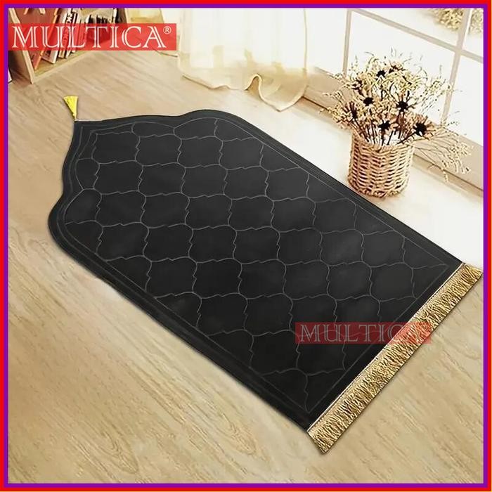 Multica Cod Sajadah Sholat Karpet Sholat Tebal Anti-Slip Dengan Tali Hias Karpet Sholat Islami