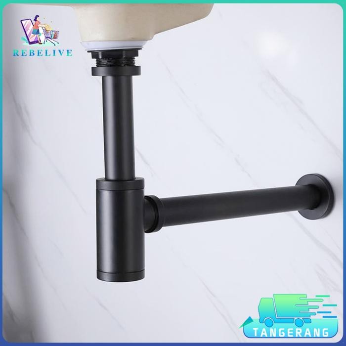 HRG DISKON Saluran Pembuangan Wastafel Cuci Piring Stainless Sifon Wastafel Cuci Tangan