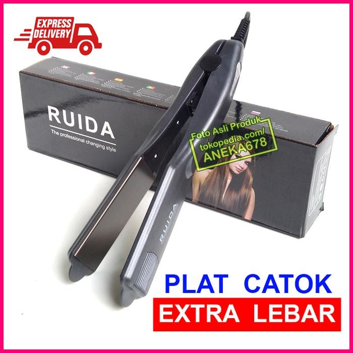 READY STOK RUIDA PLAT CATOK EXTRA LEBAR ALAT CATOKAN RAMBUT LURUS BESAR ORIGINAL ASLI CURLY