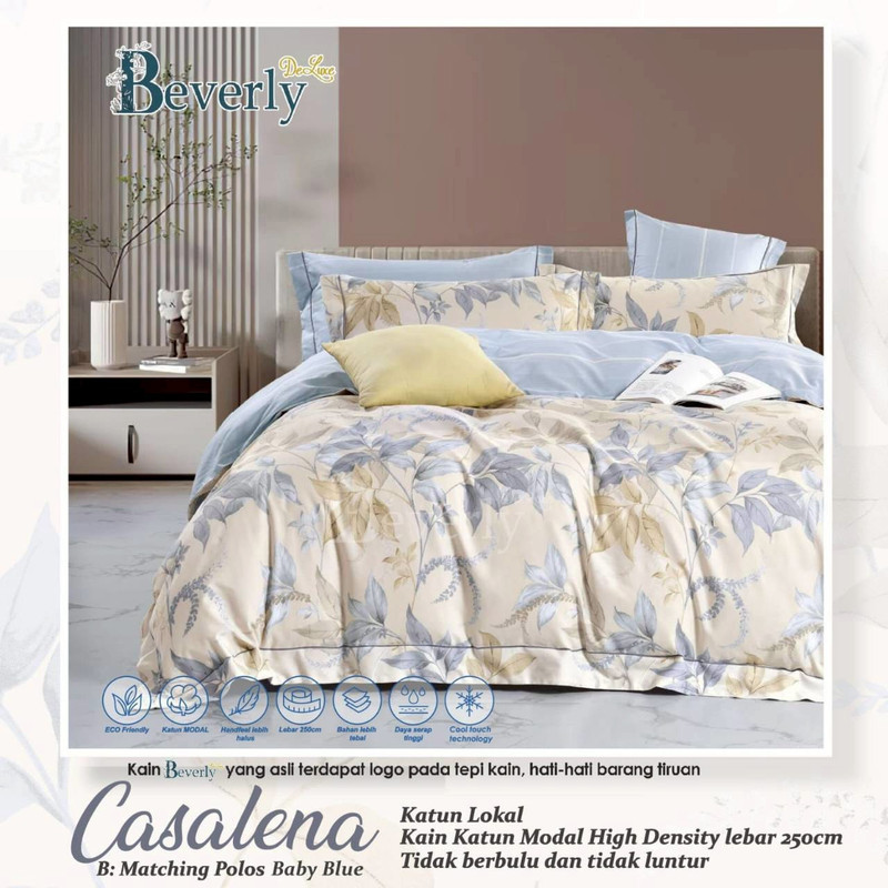 Bedcover & Sprei Premium Katun BEVERLY Motif Casalena