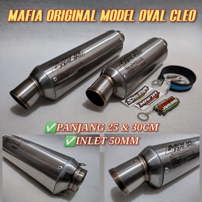 (Allthebest) SILINCER KNALPOT MAFIA ORIGINAL SELENCER KNALPOT MAFIA MODEL LONG