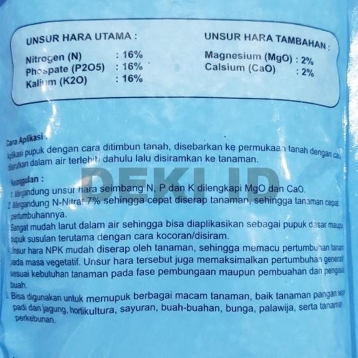 Pupuk Interflor 1 Kg Npk 161616 Kemasan Pabrik Nutrisi Pertumbuhan Tanaman Mutiara Pak Tani