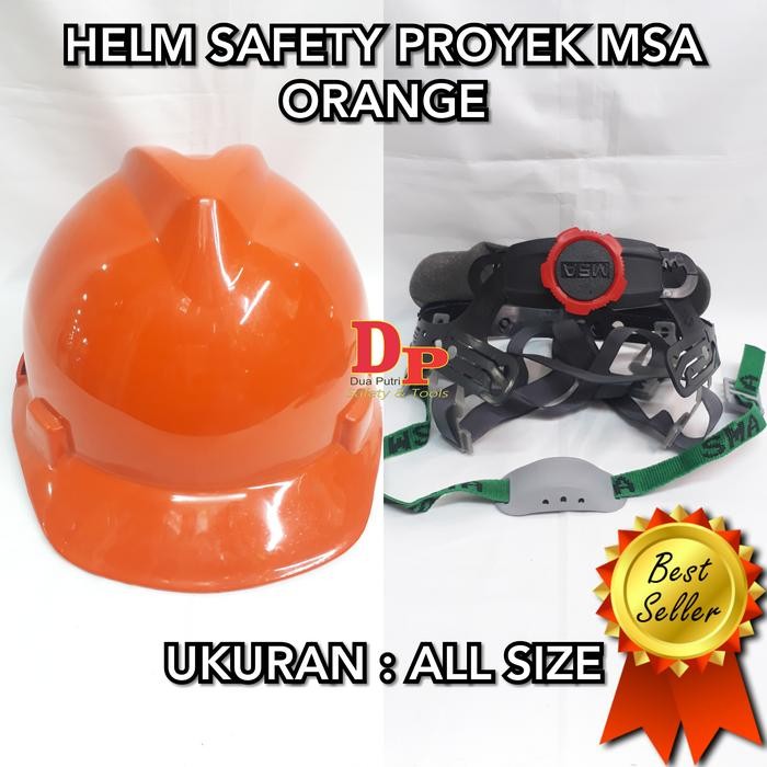 Helm Safety Proyek Msa Orange