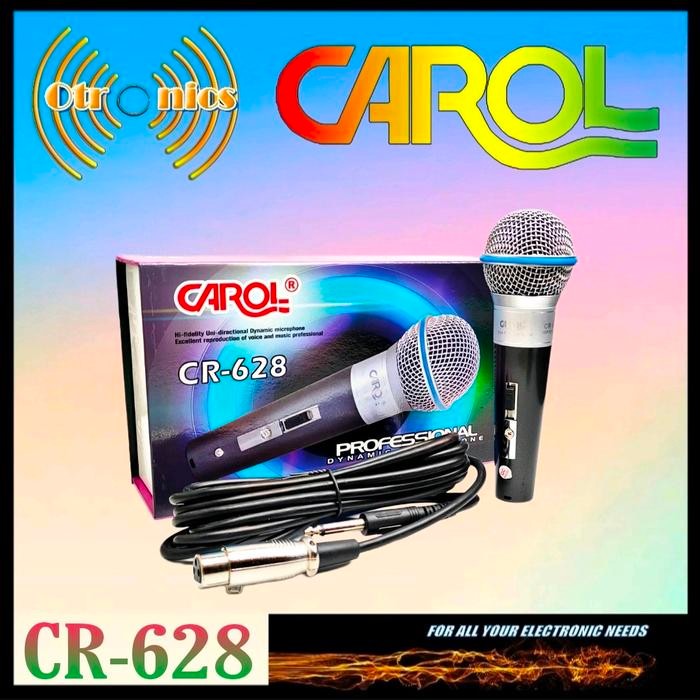 Microphone Kabel Carol CR-628 Mic Kabel Kabel mic karaoke di mobil