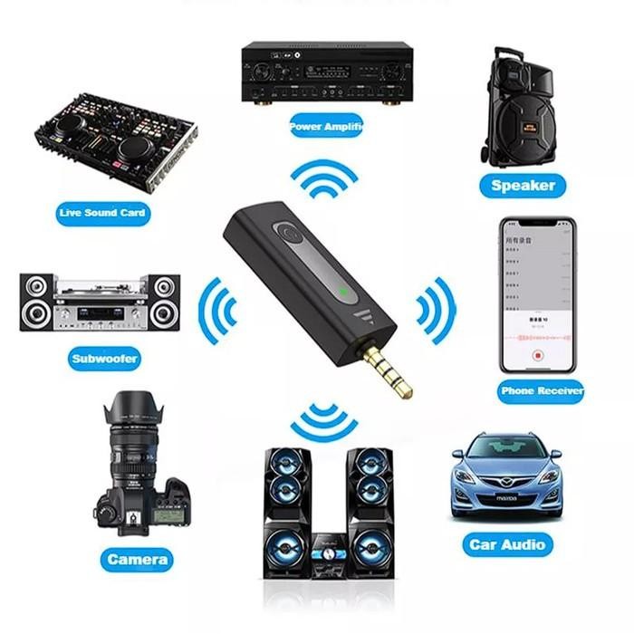 Wireless Microphone clip on K35 Jack aux 3.5 1 MIC DAN 2 MIC