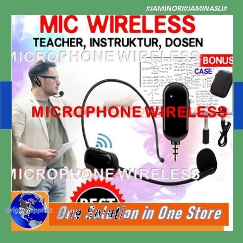 Microphone Clip On Wireless Bando Instruktur Senam Guru Dosen