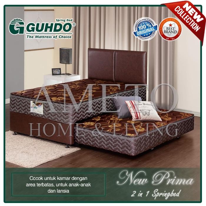 Spring Bed Guhdo New Prima 2 in 1 - 140 x 200 - Atlantic Full Set