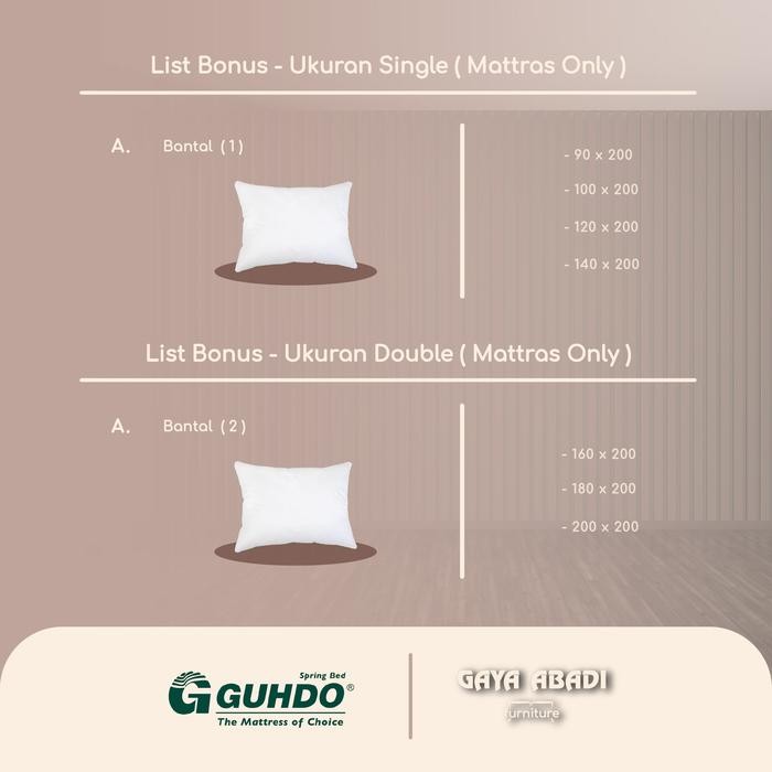 Springbed Guhdo Back Pedic / Kasur Guhdo Back Pedic - Guhdo Springbed