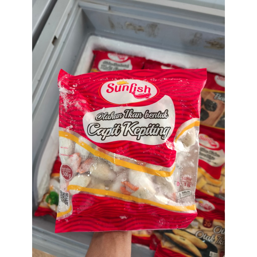

SUNFISH IKAN OLAHAN BENTUK CAPIT KEPITING 500G