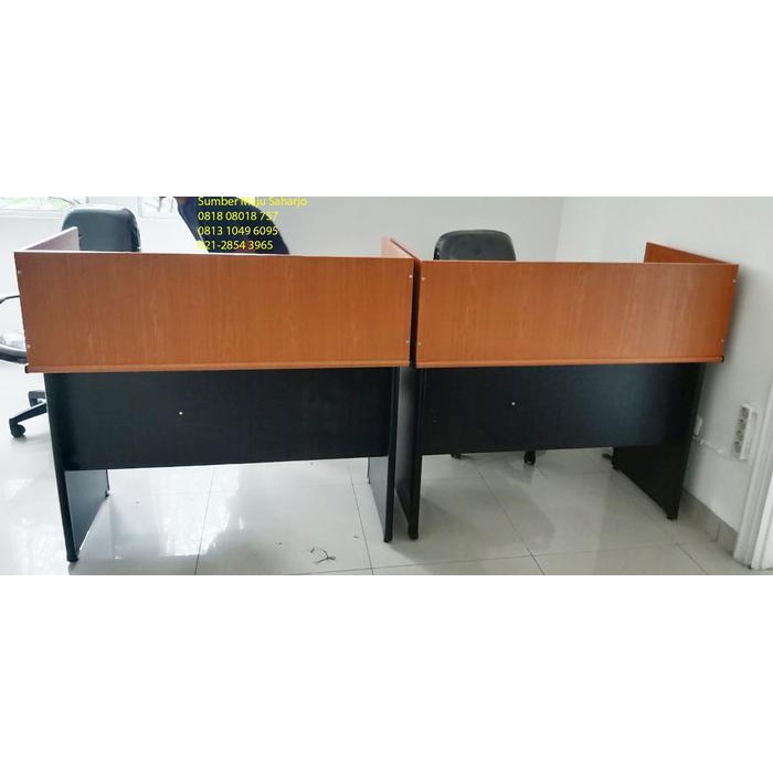 Meja Partisi Workstation Meja Kerja Sekat Kantor Cubicle p 120 cm