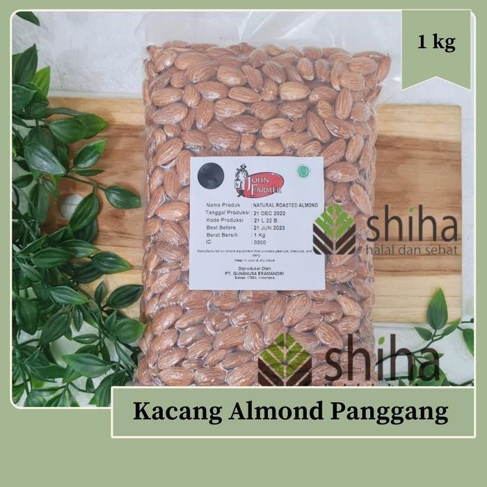 

Roasted Almond 1Kg / Kacang Almond Panggang 1Kg - Shiha