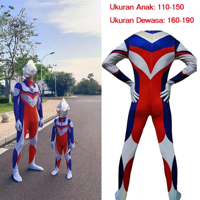 xie Kostum Anak-anak Dewasa Kostum Pakaian Ultraman Diga Kostum Dewasa Anak-anak Kostum Cosplay