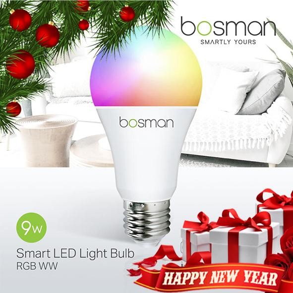 Diskon Bosman Smart Led Light Bulb 9W Rgbww - Bohlam Wifi Iot Smart Home