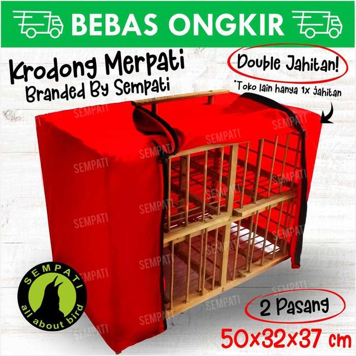 Kerodong dongdang krodong sangkar burung merpati 2 pasang 4 pintu