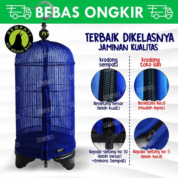 KERODONG KRODONG SANGKAR KANDANG BURUNG LOVEBIRD TRANSPARAN SEMPATI