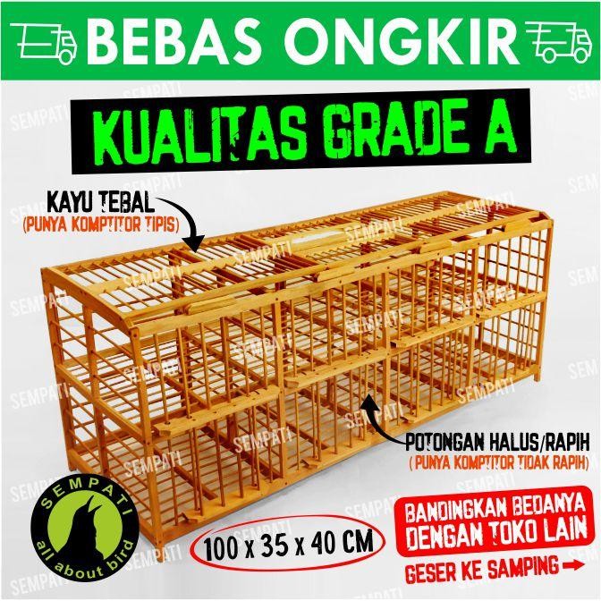 DONGDANG MERPATI KANDANG KURUNGAN KOTAK BURUNG 4 PASANG 8 PINTU DN4DN