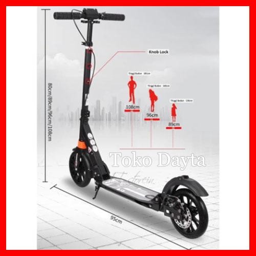 Skuter Manual Otoped Urban Scooter Anak Lipat Skuter Lipat Dewasa ASLI