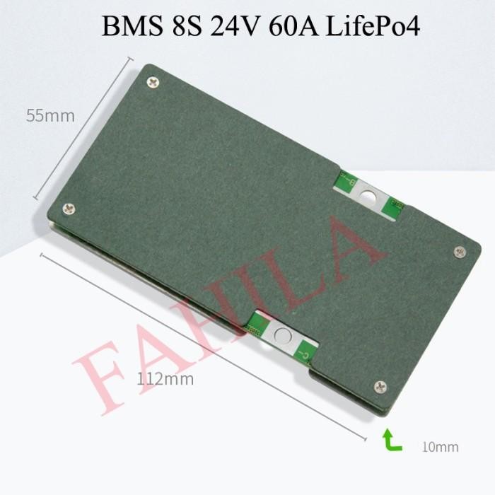 [Allthebest] BMS 8S 24V 60A Lifepo4 BMS Baterai LifePo4 60A
