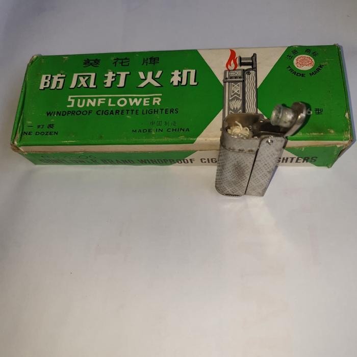 Allthebest KOREK API Lighter jadul vintage SUNFLOER 6506