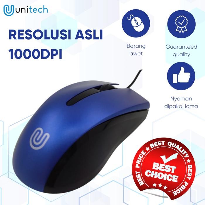 [Allthebest] Mouse Optikal G6 Unitech Wired USB 1000DPI For Laptop PC