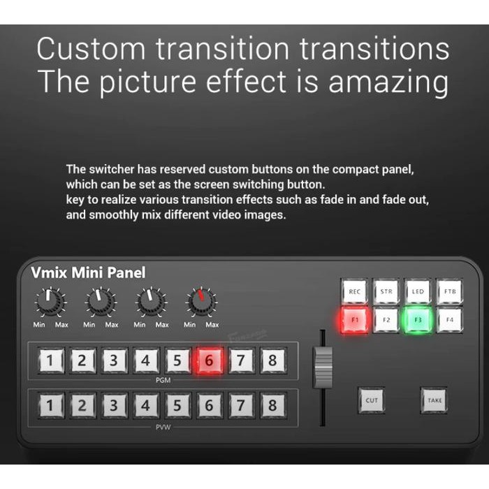 [Allthebest] TYST VIDEO vMix Panel Controller support vMix OBS (Tally Version)