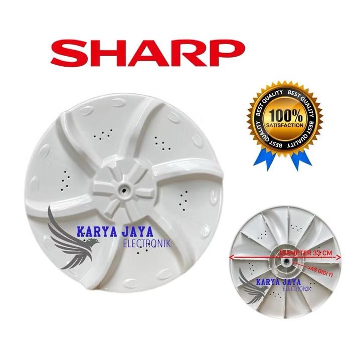 Pulsator Mesin Cuci Sharp 1 Tabung / Top Loading Diameter 33 Gigi 11