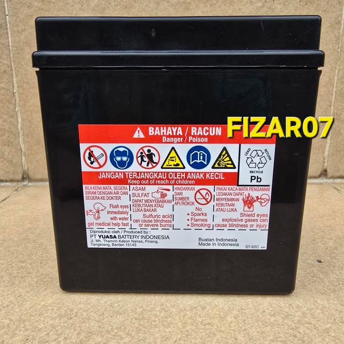 Aki Motor Yuasa Ytz7V / Aki Yuasa Ytz7V / Nmax Old / Aerox / Lexi ( Tanpa Dus )