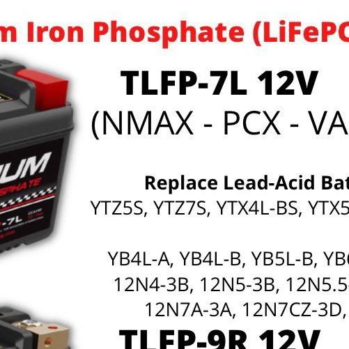 Aki Lithium Tdr Tlfp 7L 12 Volt Nmax Pcx Vario