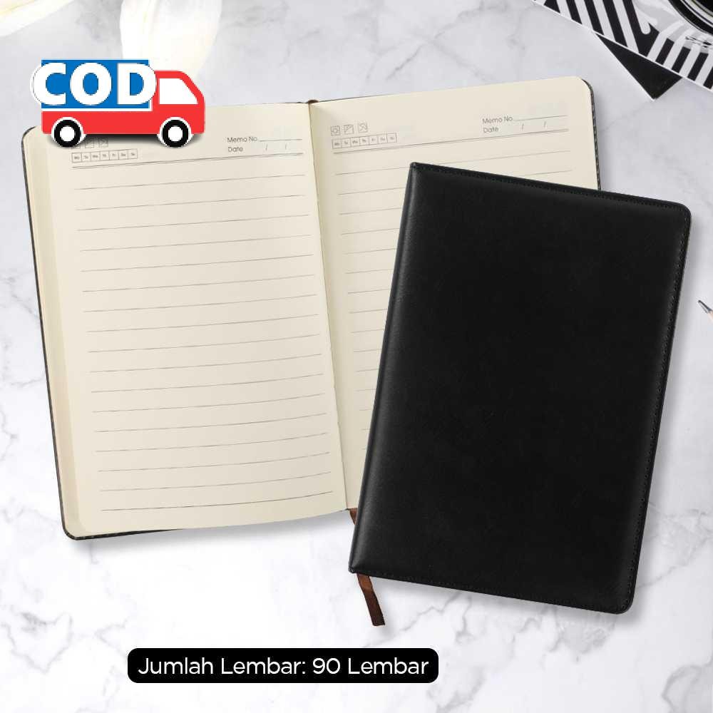 

Buku Jurnal Hardcover Notebook Kulit Sintetis Catatan Tebal Agenda Estetik Kuliah Kerja 180 Halaman 72GSM Elegan dan Berkelas