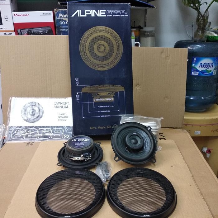 ALPINE 6258SX 2Way 5" Speaker System