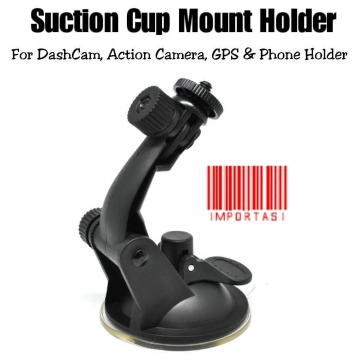 [Expret] Suction Cup Mount Holder for Dashcam Phone Holder Gopro Kaca Mobil