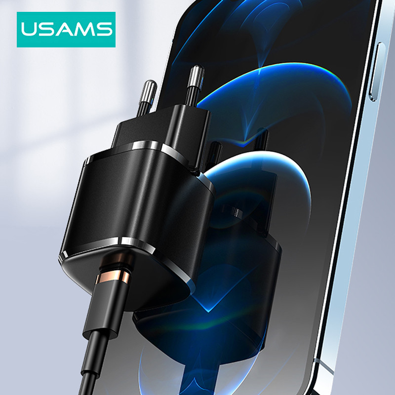 USAMS PD 20W Fast USB Charger Type C Cable Set PD3.0 Quick Charge 3.0