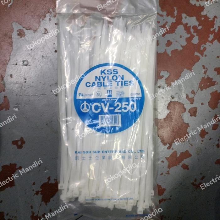 

KSS NYLON CABLE TIES CV-250/25CM X 4,8MM - PUTIH