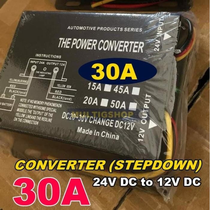 Expert Converter Stepdown 30A 24V DC to 12V DC