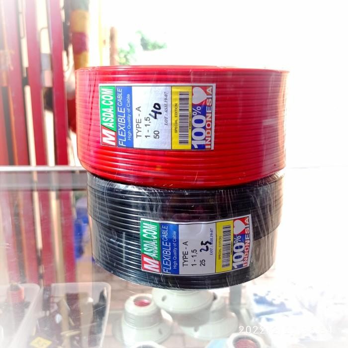 Expert kabel listrik NYA 1.5mm engkel kawat tembaga masda