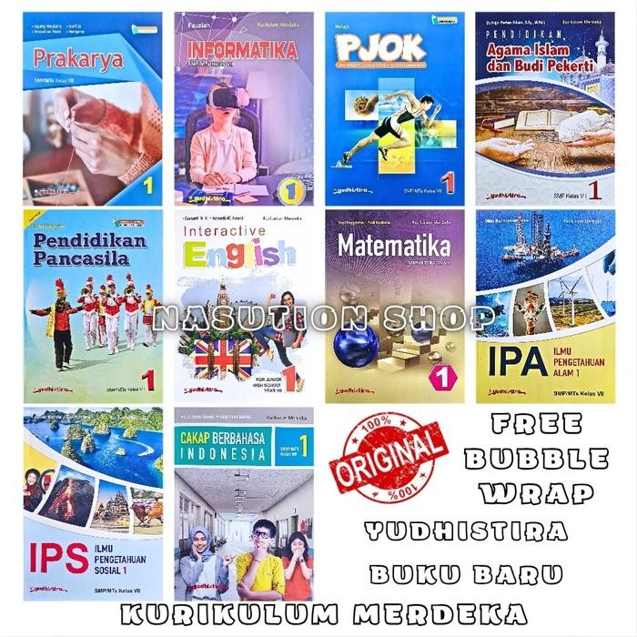 

Ready- Buku Kelas 1 / 7 Vii Smp/Mts Penerbit Yudhistira Kurikulum Merdeka Ori