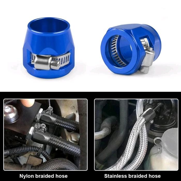 KLEM SELANG BENSIN HOSE CLAMP SELANG BENSIN AN4/AN6/AN8/AN12 ALUMINIUM