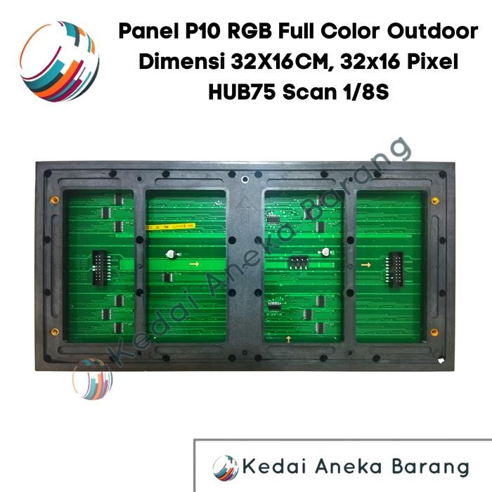 Panel Module Modul Led P10 Running Text Smd Rgb Outdoor Text Only