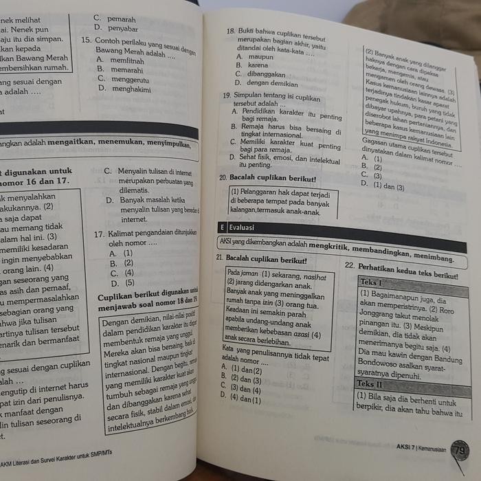

Ready- Buku Akm Literasi Dan Survei Karakter Untuk Smp/Mts