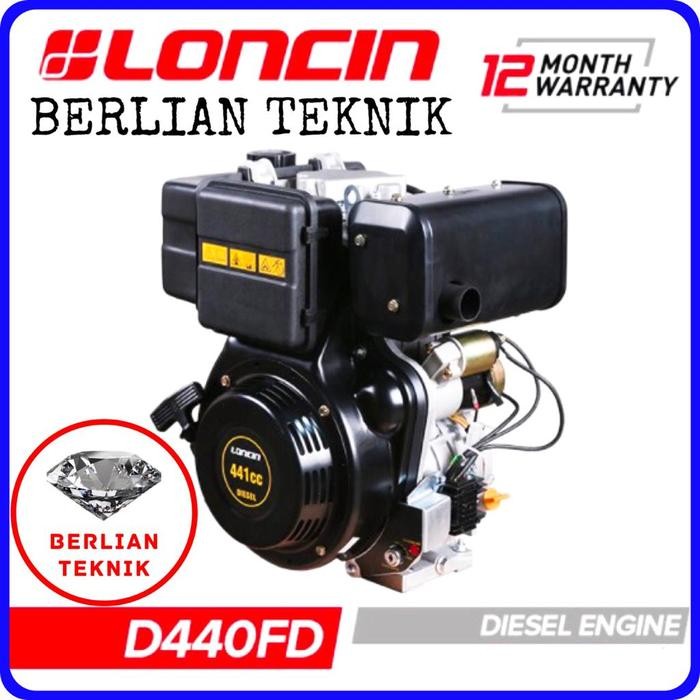 MESIN PENGGERAK SOLAR ENGINE DIESEL LONCIN D440FD / 9 HP STARTER