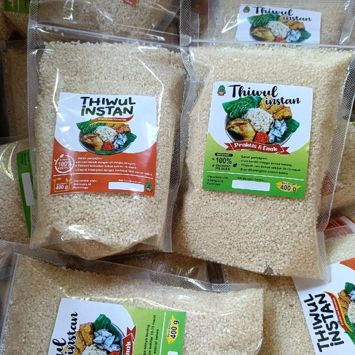 

New Nasi Tiwul Instan Organik Alami