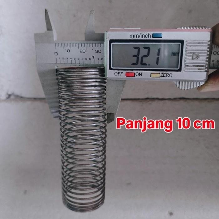 Per Spring Tekan Baja Tebal 1.5Mm ( Id 29Mm & Od 32 Mm ) Panjang 10 Cm