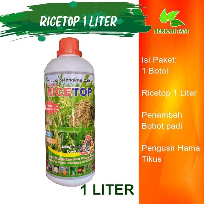 RICETOP 1LT PUPUK CAIR PENAMBAH BOBOT PADI DAN ANTI TIKUS