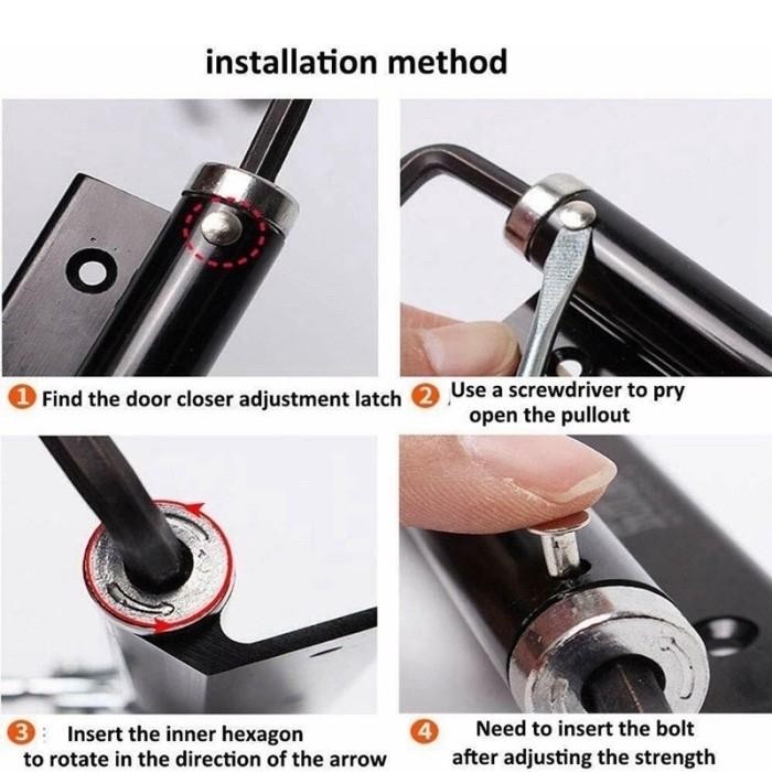 Door Closer Mini Alat Penahan Dan Penutup Pintu Otomatis