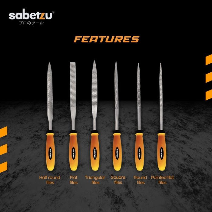 Kikir Mini Set Sabetzu Alat Kikir Besi Kayu Kecil Mini File Set